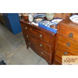 A 19th Century mahogany three drawer chest