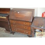 An Edwardian inlaid bureau