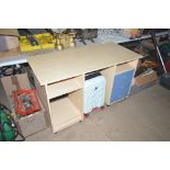 A beech effect desk