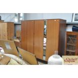 Two Merrydew teak wardrobes