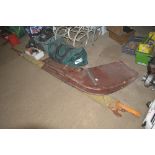 A quantity of boating items to include rudders; sa