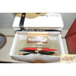 A Stratton desk set in original box