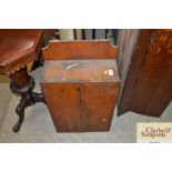 A Victorian oak wall cabinet