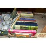 A box of miscellaneous books to include gardening
