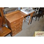 A pine knee hole desk