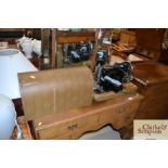 A Harris sewing machine, sold as a collectors item