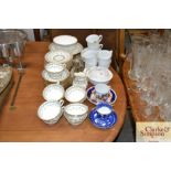 A quantity of Minton floral decorated teaware; oth