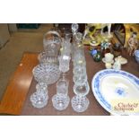 A quantity of cut and moulded table glassware to i