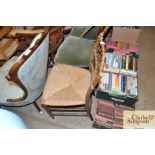 A 19th Century mock bamboo and rush seated bedroom