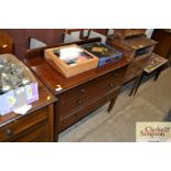 An Edwardian inlaid three drawer chest