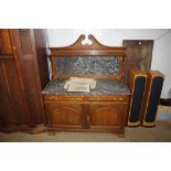 An Edwardian marble top washstand