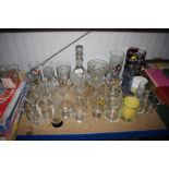 A quantity of various glassware