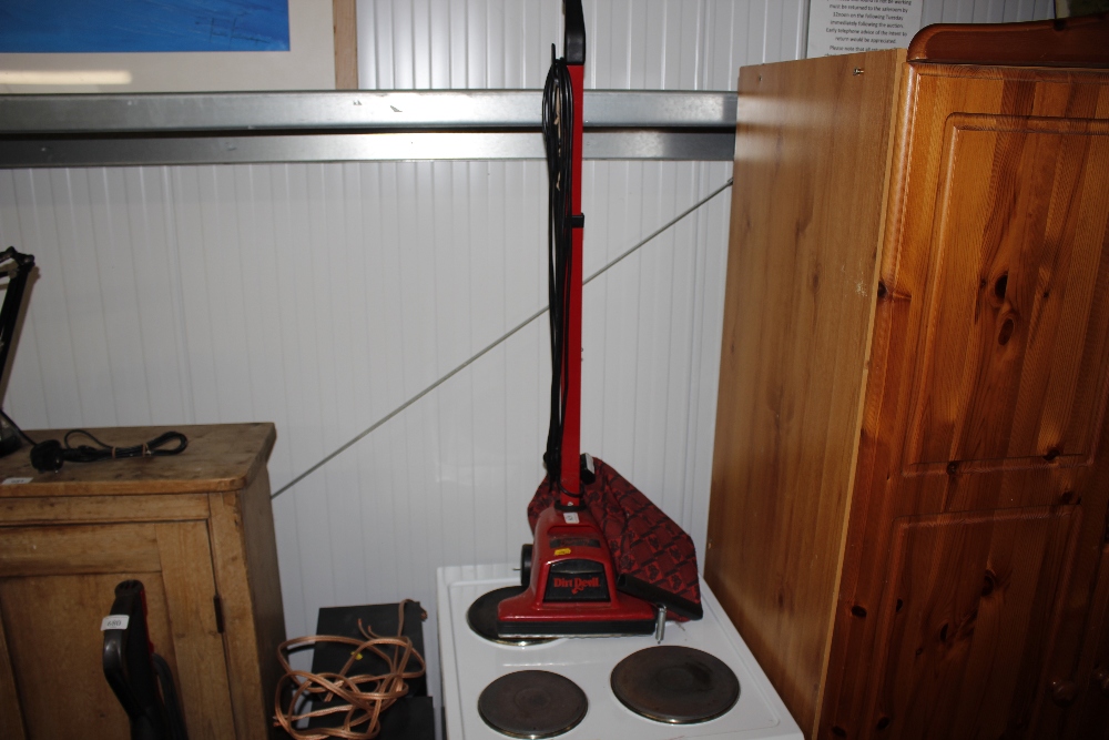 A Dirt Devil vacuum cleaner