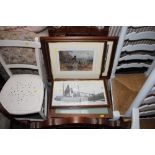 Four framed prints