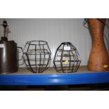 Two wire work light shades