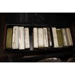 A case and contents of 8 track tapes