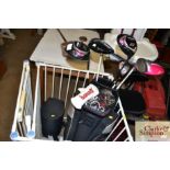 A good quality set of lady's golf clubs