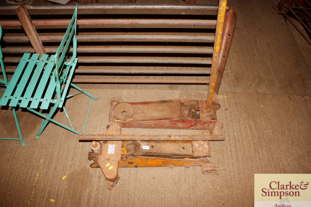 Two trolley jacks