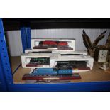 Six model trains