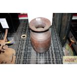 A tribal wooden pot