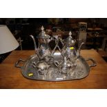 A quantity of Galleon silver plated tea and coffee