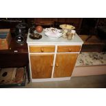 A pine kitchen cabinet