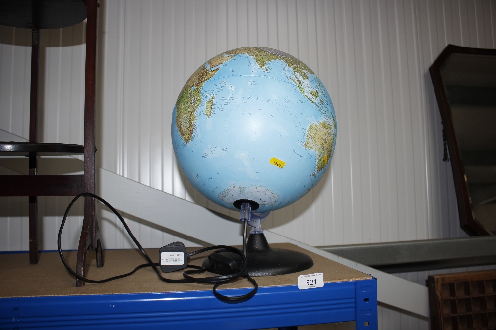 A World Globe lamp