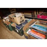 Five boxes of miscellaneous books