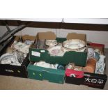 Four boxes of miscellaneous porcelain