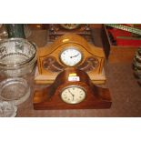 Two Edwardian mantel clocks