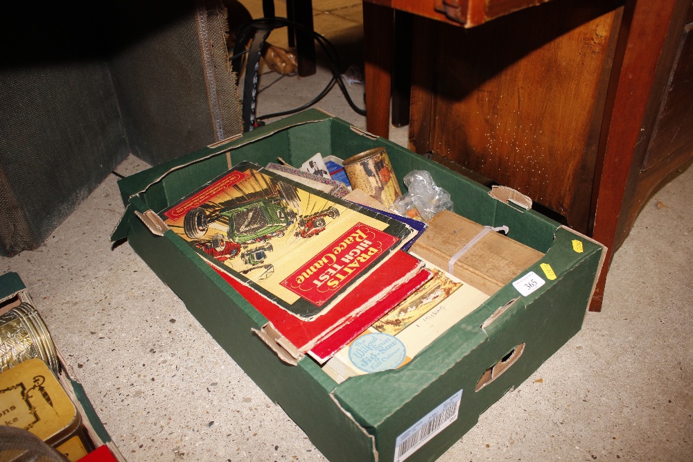 A box of miscellaneous games and puzzles etc.