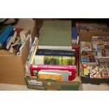 A box of miscellaneous books