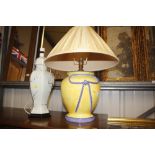 Two decorative table lamps