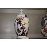 A Coalport Hong Kong patterned vase and cover