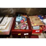 A box of costume jewellery