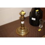 An Indian brass table lamp base