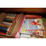 Two boxes of miscellaneous books