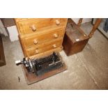 A Frister & Rossman walnut cased sewing machine