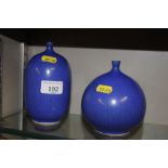 Two studio pottery vases