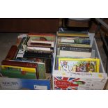 Two boxes of miscellaneous books