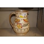 A tube line Charlotte Read baluster jug AF