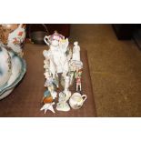 Various porcelain animal and other figures etc.