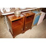 A pair of Redman & Hales bedside cupboards