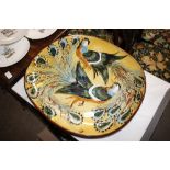 A large pottery platter