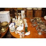 A quantity of various decorative china, glassware