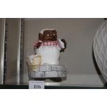 A Beatrix Potter Mrs Tiggywinkle musical figure