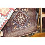 An approx 5' x 2'7" Old Bolochi rug
