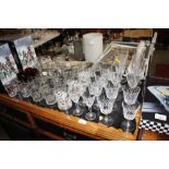 A quantity of various drinking glasses