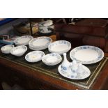 A quantity of Wedgwood Clementine pattern plates