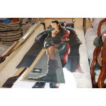 A quantity of movie cut outs
